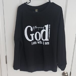 Black Graphic Sweatshirt